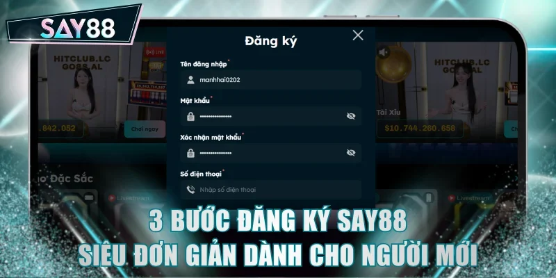 3 bước đăng ký SAY88 siêu đơn giản dành cho người mới