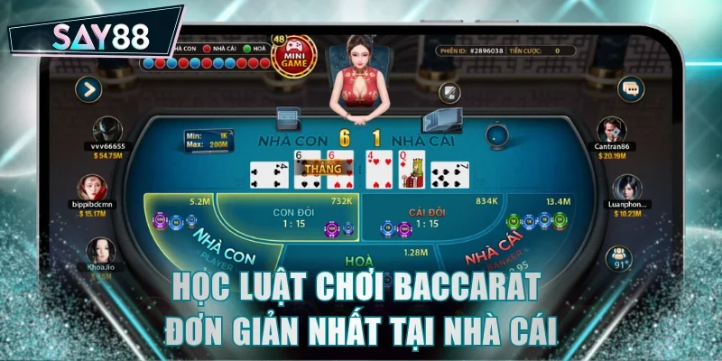 Học luật chơi Baccarat đơn giản nhất tại nhà cái