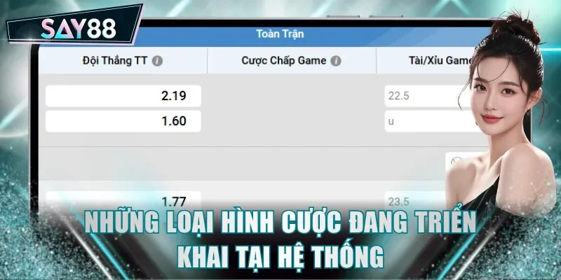 Những loại hình cược đang triển khai tại hệ thống