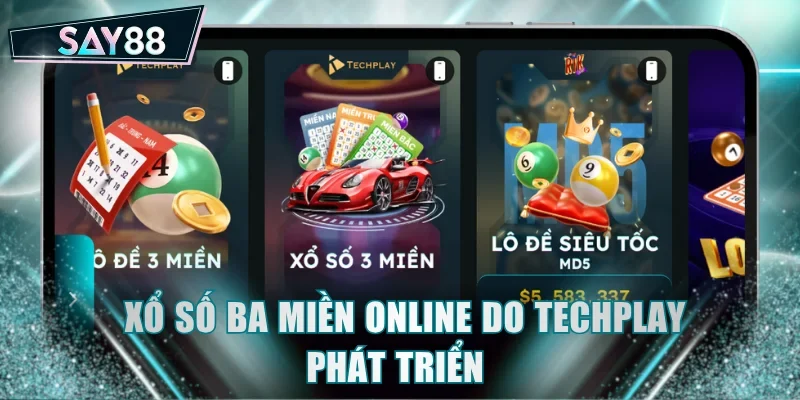 Xổ số ba miền online do Techplay phát triển 